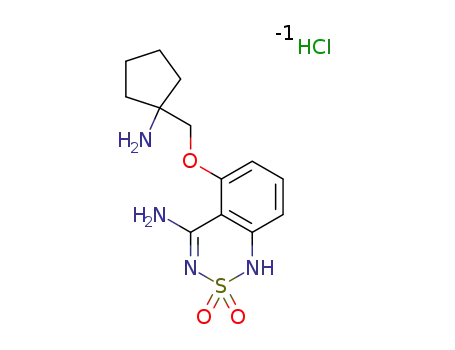 4-amino-5-((1-aminocyclopentyl)methoxy)-1H-benzo[c][1,2,6]thiadiazine 2,2-dioxide hydrochloride