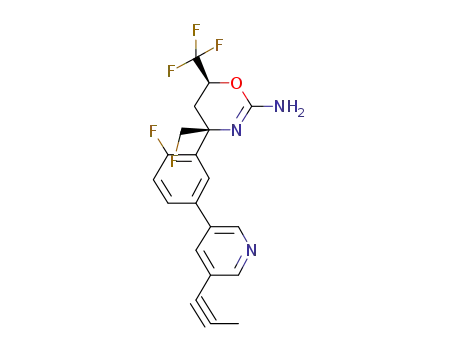 (4S,6S)-4-(2-fluoro-5-(5-(prop-1-yn-1-yl)pyridin-3-yl)phenyl)-4-(fluoromethyl)-6-(trifluoromethyl)-5,6-dihydro-4H-1,3-oxazin-2-amine