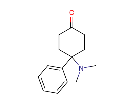 Molecular Structure of 65619-20-7 (4-(dimethylamino)-4-phenylcyclohexan-1-one)