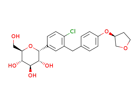 (2R,3R,4R,5S,6R)-2-(4-chloro-3-(4-(((S)-tetrahydrofuran-3-yl)oxy)benzyl)phenyl)-6-(hydroxymethyl)tetrahydro-2H-pyran-3,4,5-triol