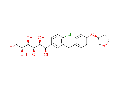 (1R,2S,3R,4R,5S)-1-(4-chloro-3-(4-(((S)-tetrahydrofuran-3-yl)oxy)benzyl)phenyl)hexane-1,2,3,4,5,6-hexaol