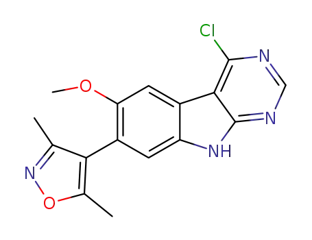 4-(4-chloro-6-methoxy-9H-pyrimido[4,5-b]indol-7-yl)-3,5-dimethylisoxazole