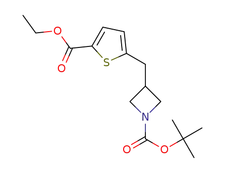 tert-butyl 3-[(5-ethoxycarbonyl-2-thienyl)methyl]azetidine-1-carboxylate
