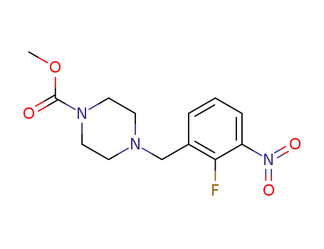 methyl 4-(2-fluoro-3-nitrobenzyl)piperazine-1-carboxylate