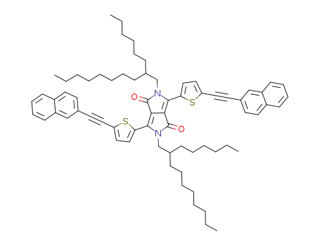 2,5-bis(2-hexyldecyl)-3,6-bis(5-(naphthalen-2-ylethynyl)thiophen-2-yl)pyrrolo[3,4-c]pyrrole-1,4(2H,5H)-dione
