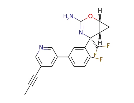 (1R,5S,6R)-5-(difluoromethyl)-5-(2-fluoro-5-(5-(prop-1-yn-1-yl)pyridin-3-yl)phenyl)-2-oxa-4-azabicyclo[4.1.0]hept-3-en-3-amine
