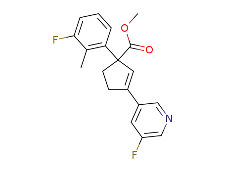 (±)-methyl 1-(3-fluoro-2-methyl-phenyl)-3-(5-fluoropyridin-3-yl)cyclopent-2-ene-1-carboxylate