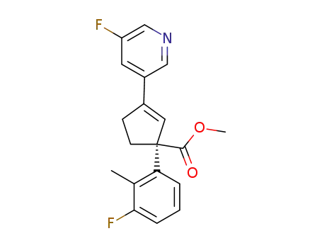 (S)-methyl 1-(3-fluoro-2-methylphenyl)-3-(5-fluoropyridin-3-yl)cyclopent-2-enecarboxylate