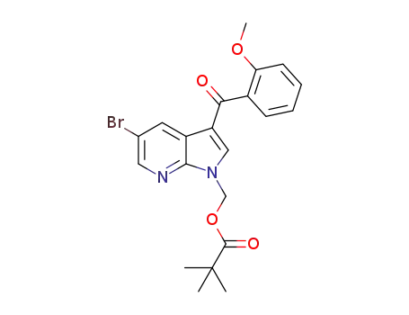 (5-bromo-3-(2-methoxybenzoyl)-1H-pyrrolo[2,3-b]pyridin-1-yl)methyl pivalate