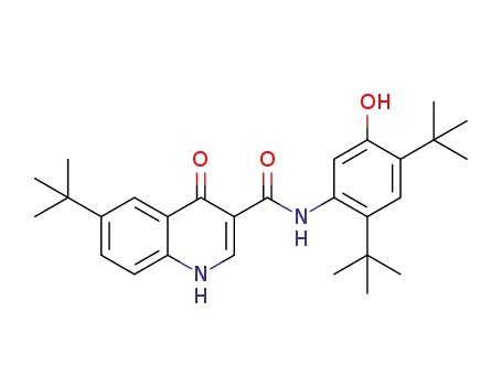 6-(tert-butyl)-N-(2,4-di-tert-butyl-5-hydroxyphenyl)-4-oxo-1,4-dihydroquinoline-3-carboxamide
