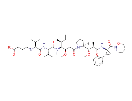 N-(3-carboxypropyl)-N-methyl-L-valyl-N-[(3R,4S,5S)-3-methoxy-1-{(2S)-2-[(1R,2R)-1-methoxy-2-methyl-3-{[(1S,2R)-1-(1,2-oxazinan-2-ylcarbonyl)-2-phenylcyclopropyl]amino}-3-oxopropyl]pyrrolidin-1-yl}-5-methyl-1-oxoheptan-4-yl]-N-methyl-L-valinamide