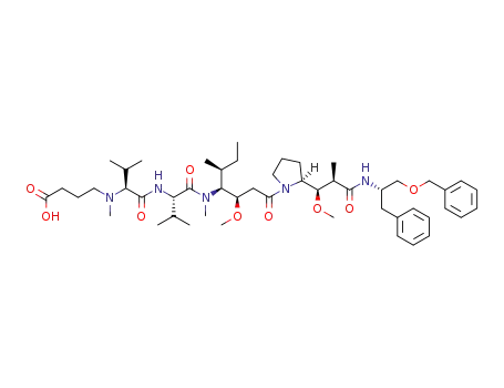 N-(3-carboxypropyl)-N-methyl-L-valyl-N-[(3R,4S,5S)-1-{(2S)-2-[(1R,2R)-3-{[(2S)-1-(benzyloxy)-3-phenylpropan-2-yl]amino}-1-methoxy-2-methyl-3-oxopropyl]pyrrolidin-1-yl}-3-methoxy-5-methyl-1-oxoheptan-4-yl]-N-methyl-L-valinamide