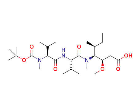N-(tert-butoxycarbonyl)-N-methyl-L-valyl-N-[(2R,3S,4S)-1-carboxy-2-methoxy-4-methylhexan-3-yl]-N-methyl-L-valinamide