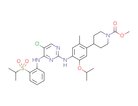 methyl 4-(4-((5-chloro-4-((2-(isopropylsulfonyl)phenyl)amino)pyrimidin-2-yl)amino)-5-isopropoxy-2-methylphenyl)piperidine-1-carboxylate