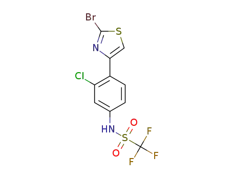 N-[4-(2-bromothiazol-4-yl)-3-chlorophenyl]-1,1,1-trifluoro-methanesulfonamide