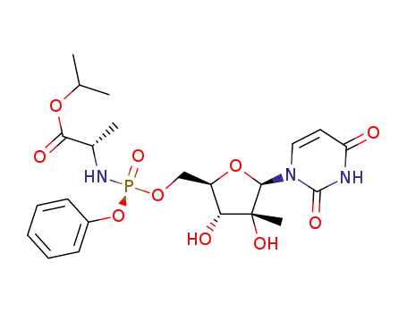 isopropyl ((S)-(((2R,3R,4R,5R)-5-(2,4-dioxo-3,4-dihydropyrimidin-1(2H)-yl)-3,4-dihydroxy-4-methyltetrahydrofuran-yl)methoxy)(phenoxy)phosphoryl)-L-alaninate