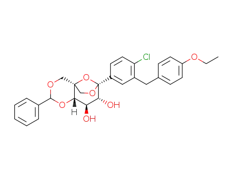 (4aS,7S,8R,9R,9aS)-7-(4-chloro-3-(4-ethoxybenzyl)phenyl)-2-phenylhexahydro-4a,7-epoxy[1,3]dioxino[5,4-c]oxepine-8,9-diol