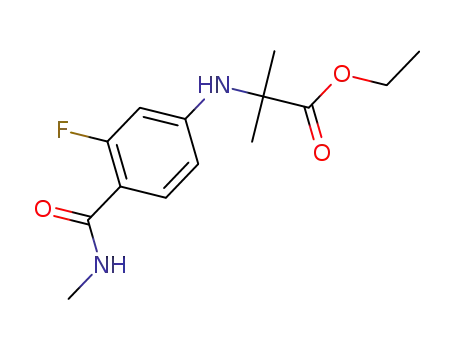 ethyl N-[3-fluoro-4-(methylcarbamoyl)phenyl]-2-methylalaninate