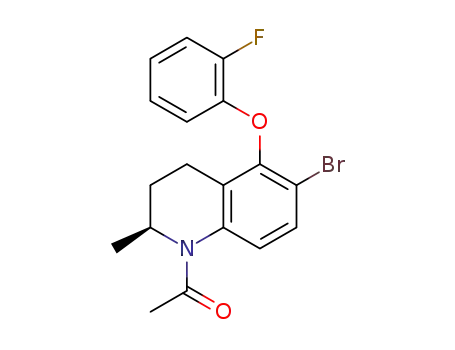 1-[(2S)-6-bromo-5-(2-fluorophenoxy)-2-methyl-1,2,3,4-tetrahydroquinolin-1-yl]ethan-1-one