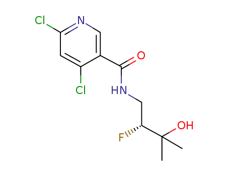 4,6-dichloro-N-[(2R)-2-fluoro-3-hydroxy-3-methylbutyl] pyridine-3-carboxamide