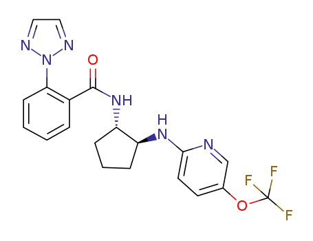 2-(2H-1,2,3-triazol-2-yl)-N-[(1S,2S)-2-{[5-(trifluoromethoxy)pyridin-2-yl]amino}cyclopentyl]benzamide