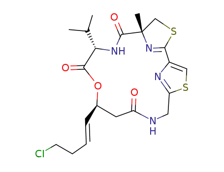 (5R,8S,11S)-11-((E)-4-chlorobut-1-en-1-yl)-8-isopropyl-5-methyl-10-oxa-3,17-dithia-7,14,19,20-tetraazatricyclo[14.2.1.12,5]icosa-1(18),2(20),16(19)-triene-6,9,13-trione