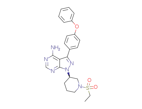 (R)-1-(1-(ethylsulfonyl)piperidin-3-yl)-3-(4-phenoxyphenyl)-1H-pyrazolo[3,4-d]pyrimidin-4-amine