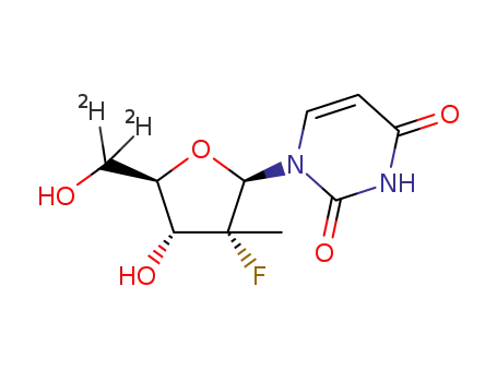 1‐((2R,3R,4R,5R)‐3‐fluoro‐4‐hydroxy‐5‐(hydroxy‐[D2]methyl)‐3‐methyltetrahydrofuran‐2‐yl)pyrimidine‐2,4(1H,3H)‐dione