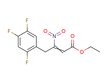 3-nitro-4-(2,4,5-trifluorophenyl)but-2-enoic acid ethyl ester