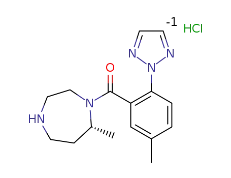 (R)-(7-methyl-1,4-diazepan-1-yl)(5-methyl-2-(2H-1,2,3-triazol-2-yl)phenyl)methanone hydrochloride