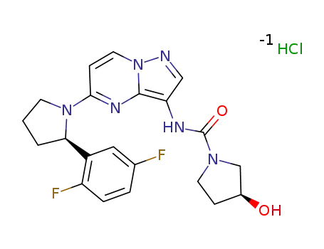 (S)-N-(5-((R)-2-(2,5-difluorophenyl)pyrrolidine-1-yl)pyrazolo [1,5-a]pyrimidin-3-yl)-3-hydroxypyrrolidine-1-carboxamide hydrochloride