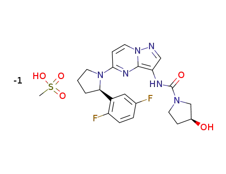 (S)-N-(5-((R)-2-(2,5-difluorophenyl)pyrrolidin-1-yl)pyrazolo[1,5-a]pyrimidin-3-yl)-3-hydroxypyrrolidine-1-carboxamide methanesulfonate