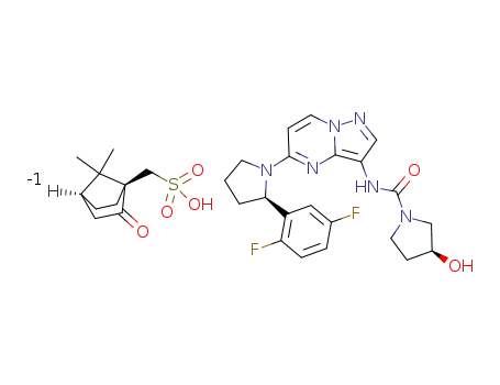 (S)-N-(5-((R)-2-(2,5-difluorophenyl)pyrrolidin-1-yl)pyrazolo[1,5-a]pyrimidin-3-yl)-3-hydroxypyrrolidine-1-carboxamide ((1S,4R)-7,7-dimethyl-2-oxobicyclo[2.2.1]heptan-1-yl)methanesulfonate