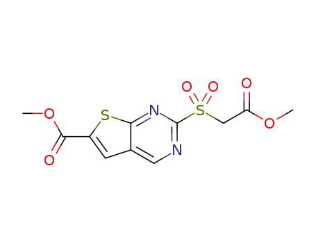 methyl 2-((2-methoxy-2-oxoethyl)sulfonyl)thieno[2,3-d]pyrimidine-6-carboxylate