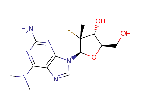 (2R,3R,4R,5R)-5-(2-amino-6-(dimethylamino)-9H-purin-9-yl)-4-fluoro-2-(hydroxymethyl)-4-methyltetrahydrofuran-3-ol
