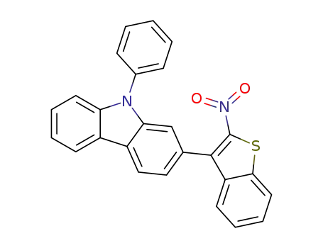 2-(2-nitrobenzo[b]thiophen-3-yl)-9-phenyl-9H-carbazole