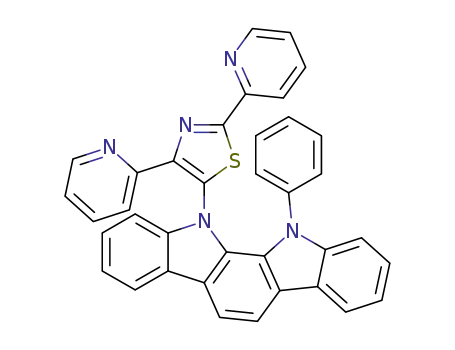 5-(12-phenylindolo[2,3-a]carbazole-11(12H)-yl)-2,4-di(pyridine-2-yl)thiazole