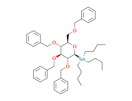 (2,3,4,6-tetra-O-benzyl-2-β-D-glucopyranosyl)tri-n-butylstannane