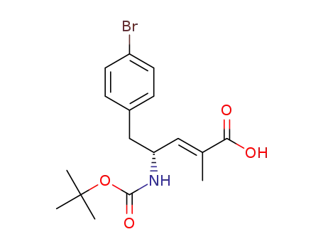 (2E,4R)-5-(4-bromophenyl)-4-[(tert-butoxycarbonyl) amino-2-methylpent-2-enoic acid]