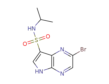 2-bromo-N-isopropyl-5H-pyrrolo[2,3-b]pyrazine-7-sulfonamide