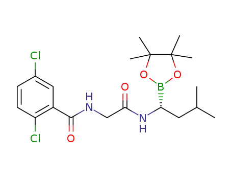(R)-2,5-dichloro-N-(2-((3-methyl-1-(4,4,5,5-tetramethyl-1,3,2-dioxaborolan-2-yl)butyl)amino)2-oxoethyl)benzamide