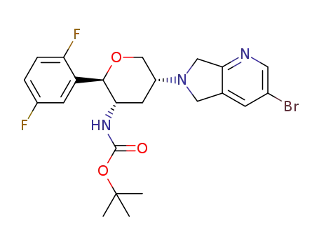 tert-butyl N-[(2R,3S,5R)-5-(3-bromo-5,7-dihydropyrrolo[3,4-b]pyridin-6-yl)-2-(2,5-difluorophenyl)tetrahydropyran-3-yl]carbamate