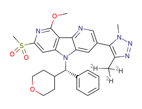 11-methanesulfonyl-13-methoxy-5-[4-(2H3)methyl-1-methyl-1H-1,2,3-triazol-5-yl]-8-[(S)-oxan-4-yl(phenyl)methyl]-3,8,12-triazatricyclo[7.4.0.02,7]trideca-1(13),2(7),3,5,9,11-hexaene