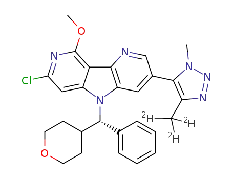11-chloro-13-methoxy-5-[4-(2H3)methyl-1-methyl-1H-1,2,3-triazol-5-yl]-8-[(S)-oxan-4-yl(phenyl)methyl]-3,8,12-triazatricyclo[7.4.0.02,7]trideca-1(13),2(7),3,5,9,11-hexaene