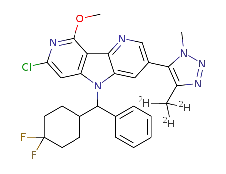 11-chloro-8-[(4,4-difluorocyclohexyl)(phenyl)methyl]-13-methoxy-5-[4-(2H3)methyl-1-methyl-1H-1,2,3-triazol-5-yl]-3,8,12-triazatricyclo[7.4.0.02,7]trideca-1(13),2(7),3,5,9,11-hexaene
