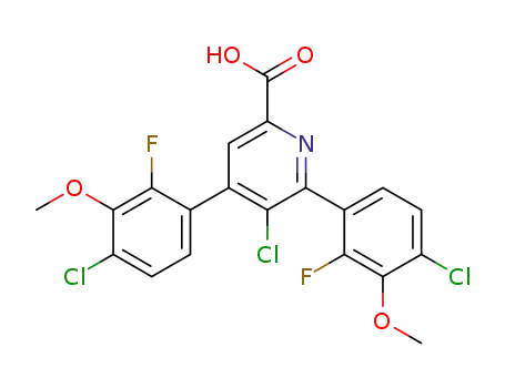 5-chloro-4,6-bis(4-chloro-2-fluoro-3-methoxyphenyl)picolinic acid