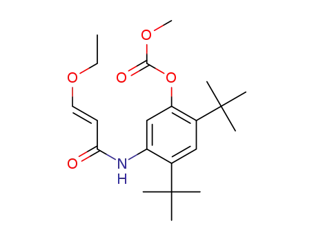 5-([(E)-3-ethoxyprop-2-enoyl]amino)-2,4-di-tert-butylphenyl methyl carbonate
