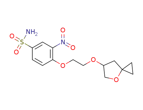 4-(2-(4-oxaspiro[2.4]heptan-6-yloxy)ethoxy)-3-nitrobenzenesulfonamide