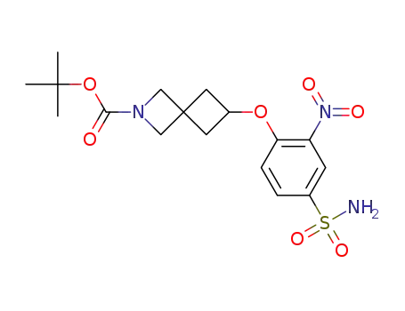 6-(2-nitro-4-sulfamoylphenoxy)-2-azaspiro[3.3]heptane-2-carboxylic acid tert-butyl ester