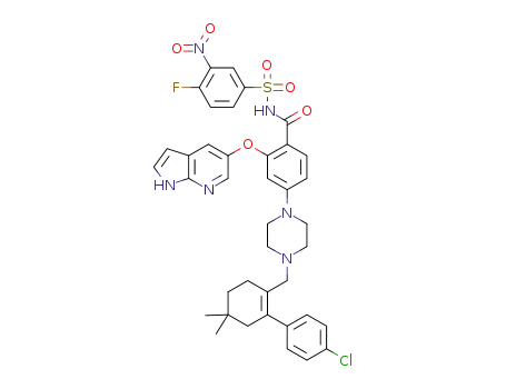 2-((1H-pyrrolo[2,3-b]pyridin-5-yl)oxy)-4-(4-((4'-chloro-5,5-dimethyl-3,4,5,6-tetrahydro-[1,1'-biphenyl]-2-yl)methyl)piperazin-1-yl)-N-((4-fluoro-3-nitrophenyl)sulfonyl)benzamide
